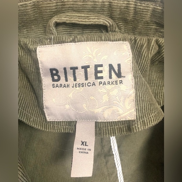 Bitten by Sarah Jessica Parker Olive Blazer Corduroy Vintage - Picture 5 of 7